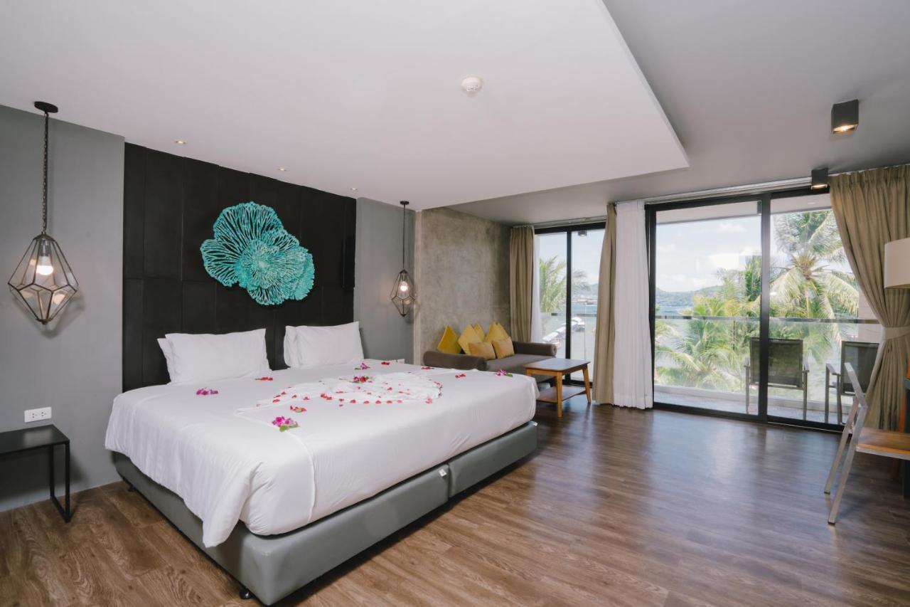 Estudio Doble Deluxe con vistas al mar y baño