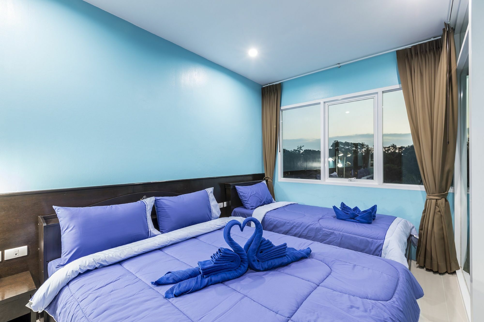 Chambre Triple de Luxe avec Balcon